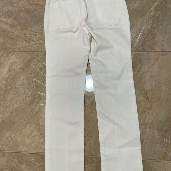 NWOT Anthropologie belted white jeans size 27 - Picture 5 of 8